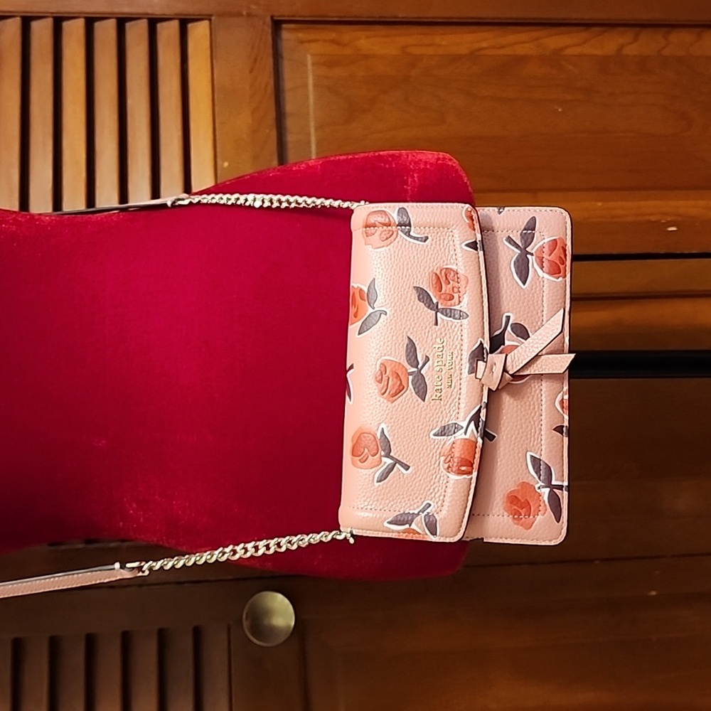 Kate Spade Pink Floral Crossbody Bag
